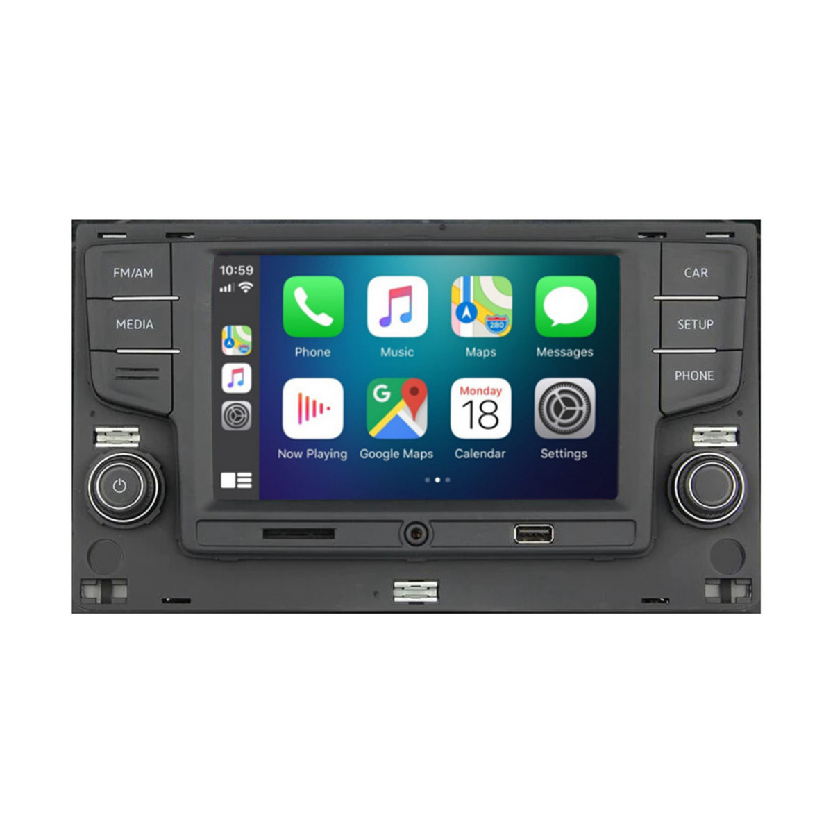 5GD CarPlay, MirrorLink & Android Auto Headunit GENUINE VW MK7 GOL Euro Parts Haus