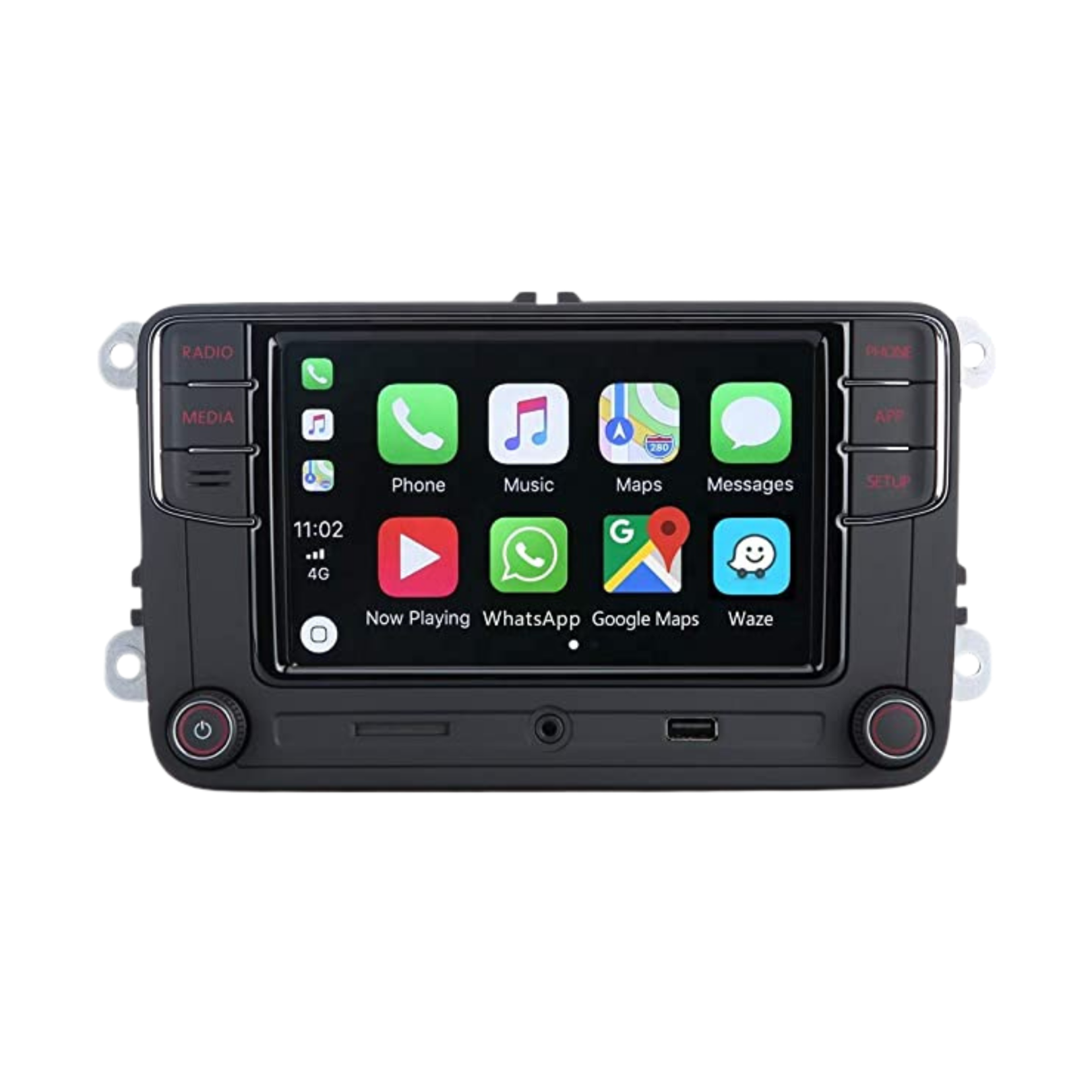 Vw Rcd340 RCD340G Android Auto & Apple CarPlay Headunit - GENUINE - 2006-2012 VW ...